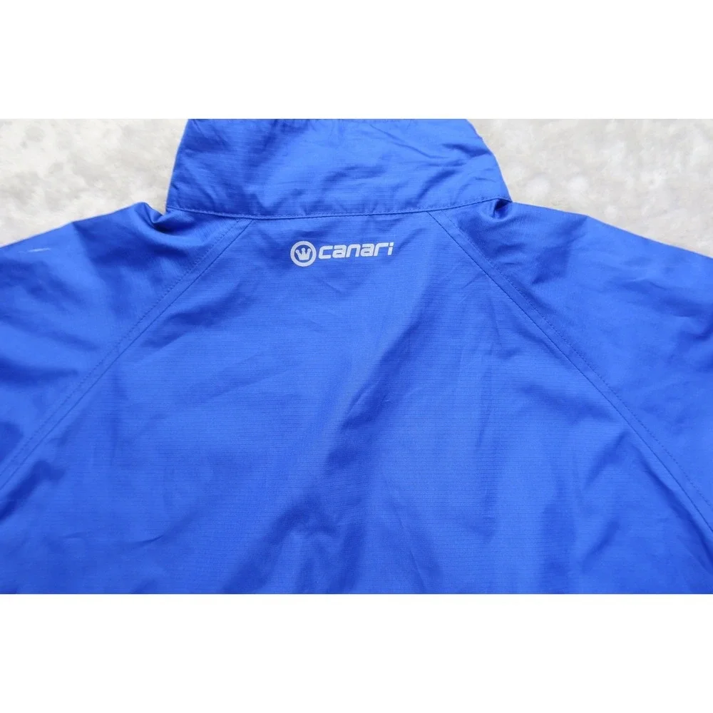Canari Men's Royal Blue Lightweight Windbreaker Jacket Size M‎ Cycling